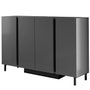 Hanah Home Consola Paris Antracita con Iluminación LED